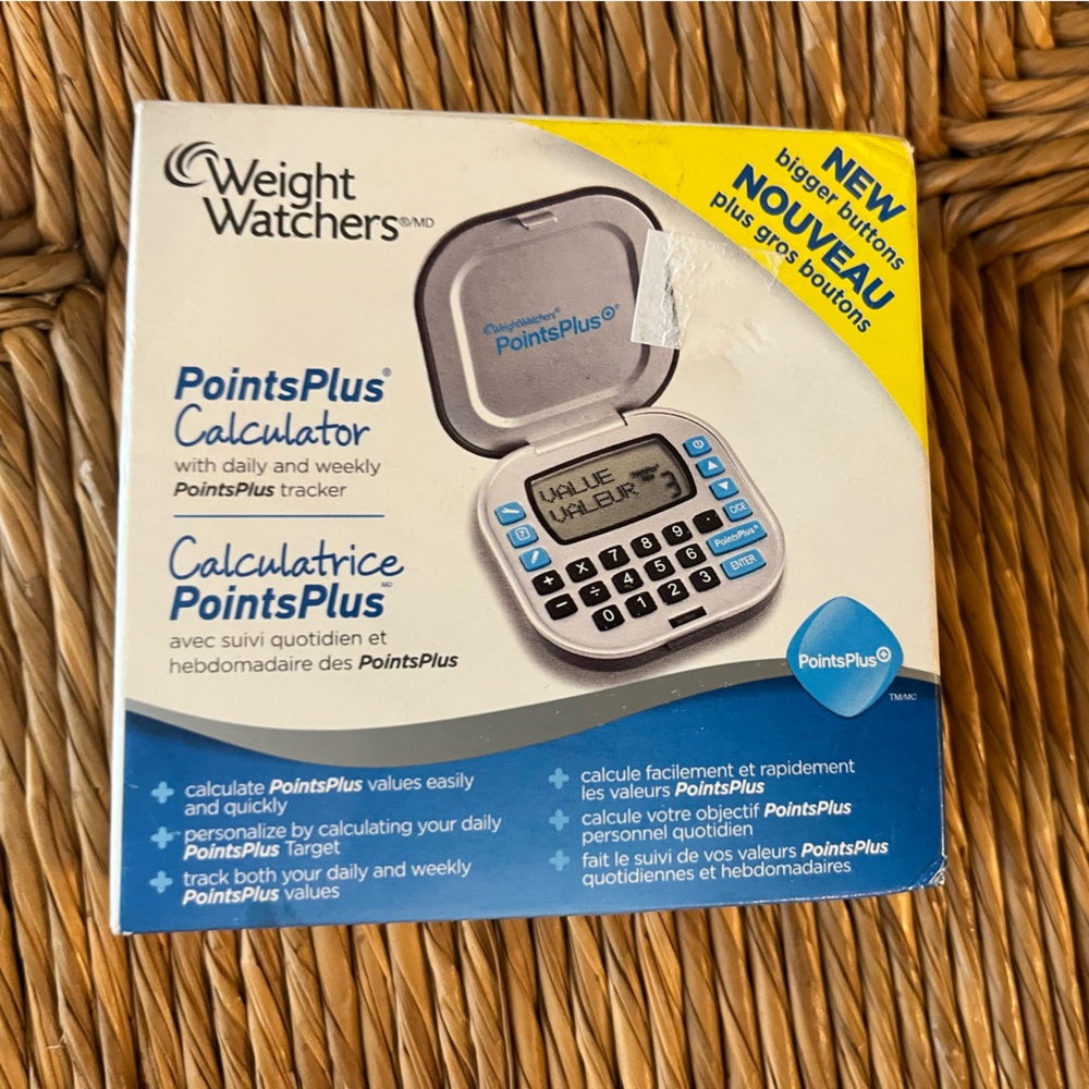 Weight watchers points plus calculator used for tracking excellent working